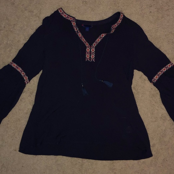 Long sleeve peasant top S - Picture 5 of 5